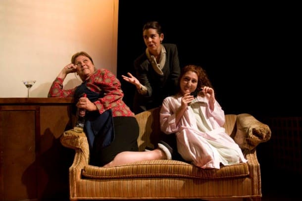  Sheila Ellam, Kelly Rinehart and Lessa Bouchard at Dragon Productions Theatre Company.