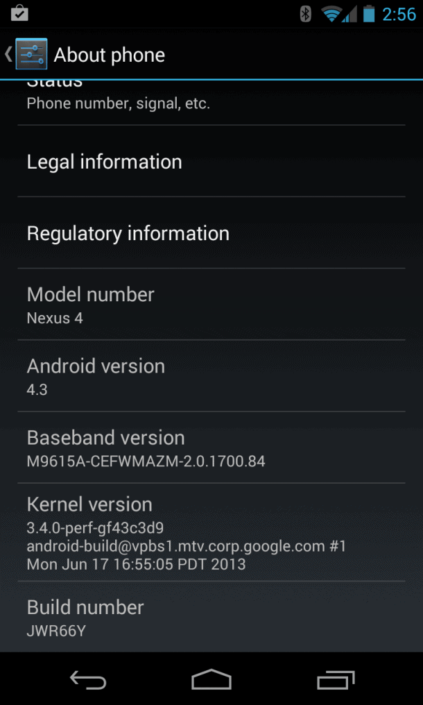 nexus 4 update