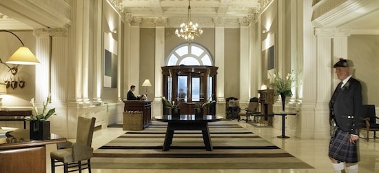 welcoming lobby at Balmoral