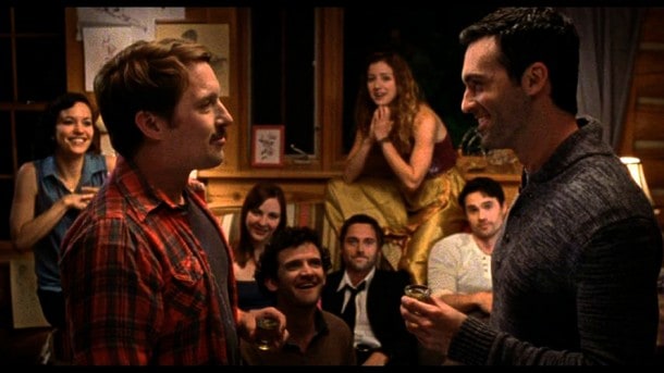 Whiskey slaps! Britt Lower, Beck Bennett, Erin Darke, Will Brill, Ryan Eggold, Jessy Hodges, Brett Dalton and Reid Scott.