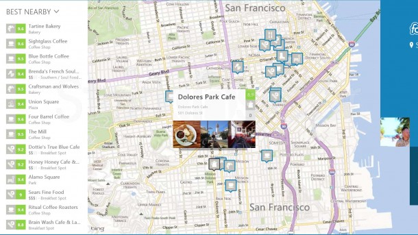 Foursquare Review - Windows 8