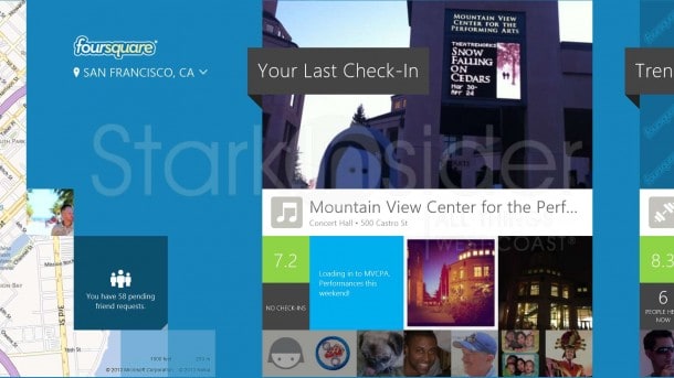 Foursquare Review - Windows 8