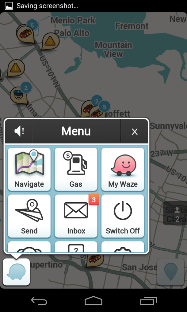 Waze with Google Search