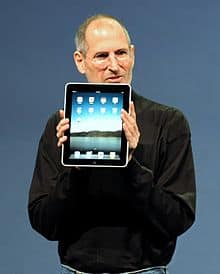 Steve Jobs unveils the Apple iPad