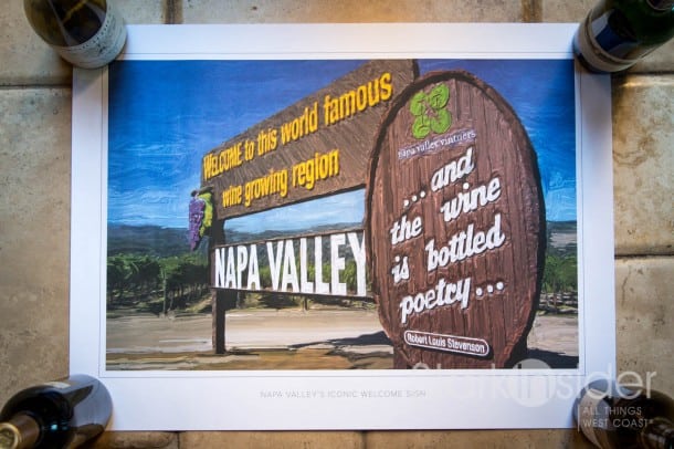 Napa Valley Welcome Sign Poster