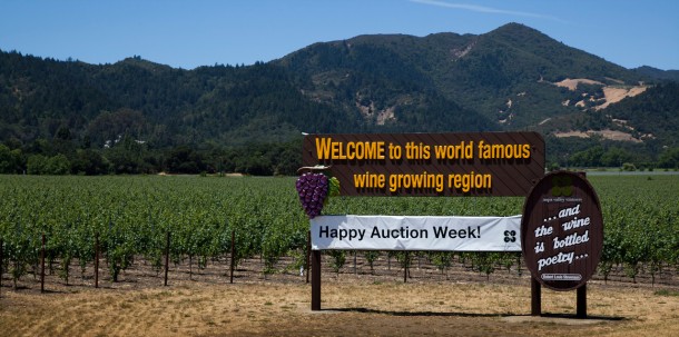 Restored Welcome Sign Napa Valley