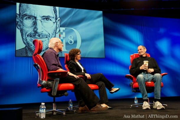 Walt Mossberg and Kara Swisher of AllThingsD (WSJ) interview Apple co-founder Steve Jobs.