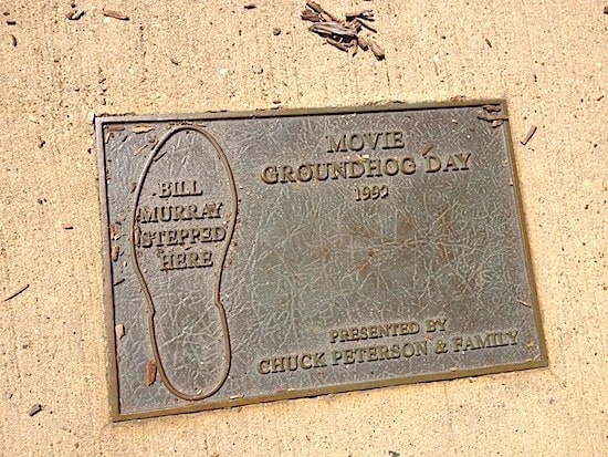 Plaque marks the puddle