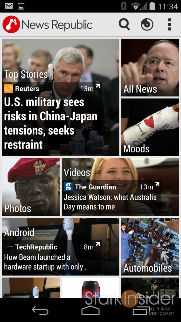 News Republic app for iOS and Android 