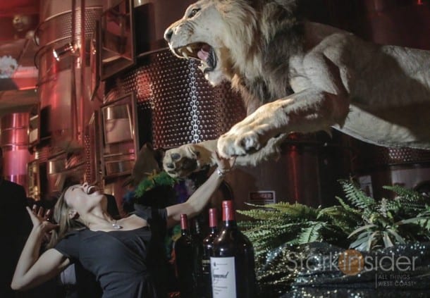 Loni Stark and the Lion at Raymond Vineyard