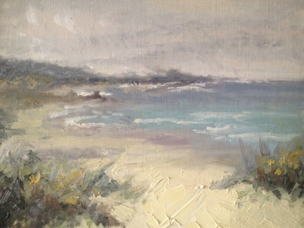 Painting of Asilomar Beach, Monterey