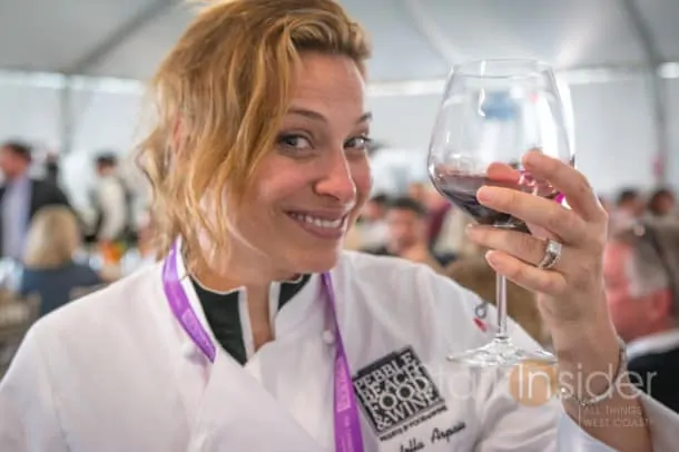 A lot goes on during a Lexus Chef's Table Lunch including a surprise visit from Chef Donatella Arpaia who had just finished a demo earlier. Salut!