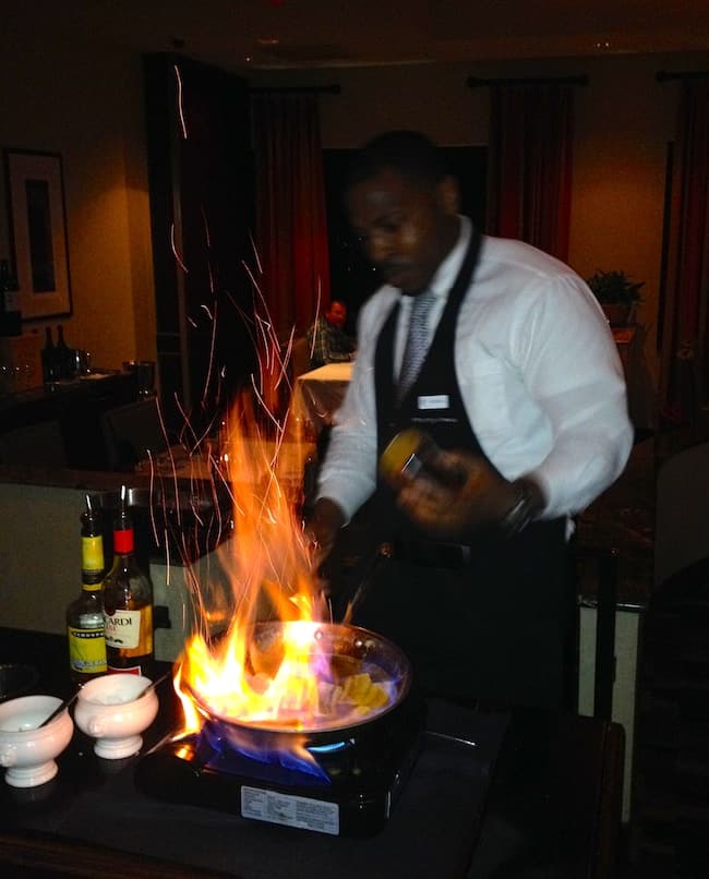 Kendell makes the best Bananas Foster 
