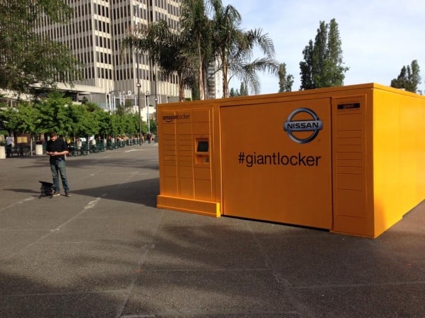 Amazon delivers Nissan Rogue car using locker