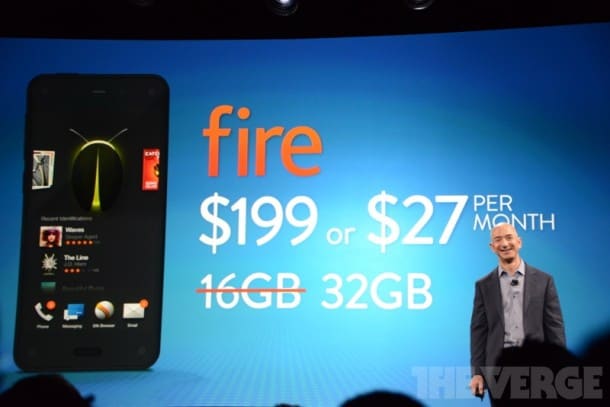 Amazon Fire Phone pricing