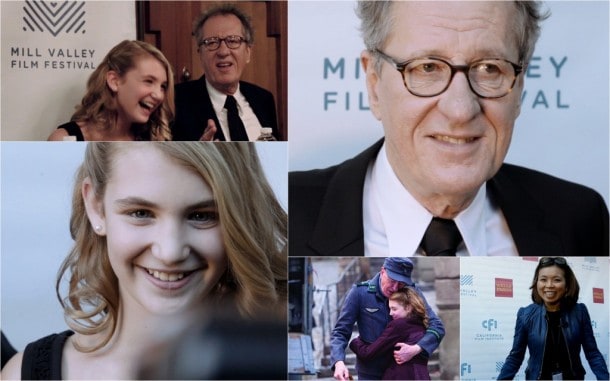 Sophie Nélisse and Geoffrey Rush at Mill Valley Film Festival in support of THE BOOK THIEF.