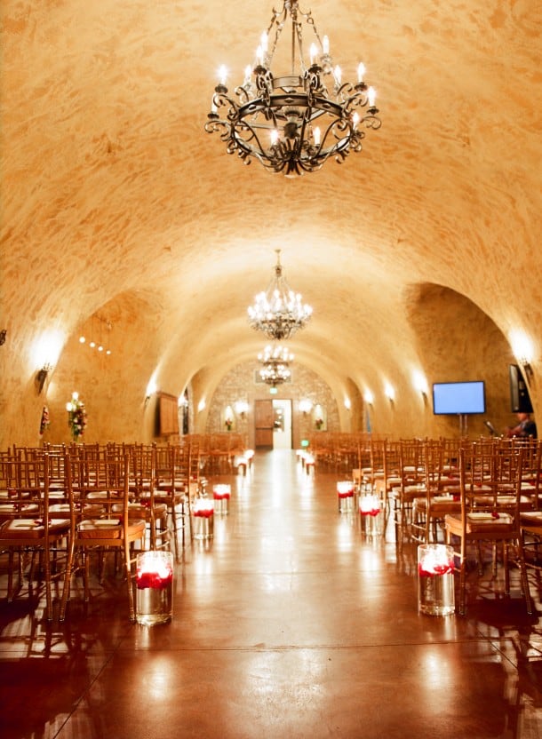 The wine cave at the Meritage Resort and Spa in Napa.