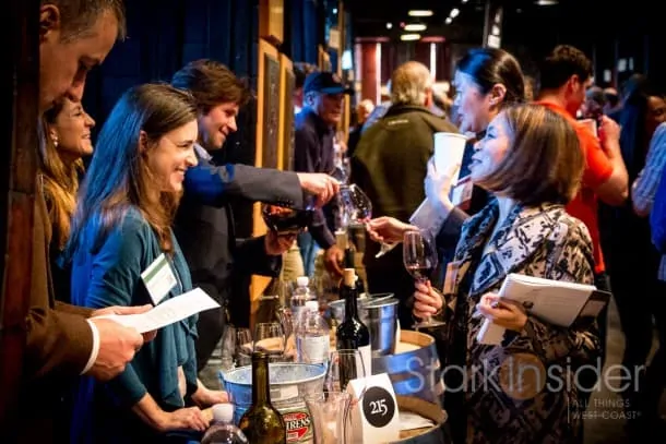 Laughs with the team from Michael Mondavi Family Estate.