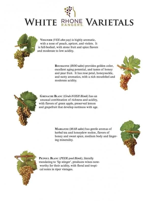 Rhone White Grape Varietals