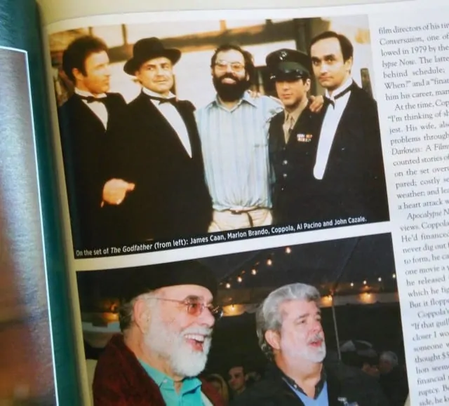 Francis Ford Coppola on the set of The Godfather.