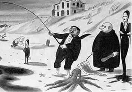 The Addams Family on a fishing expedition.