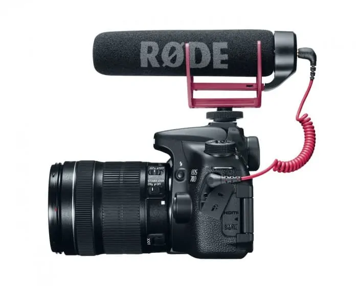 Canon EOS 70D with Rode Videomic Go