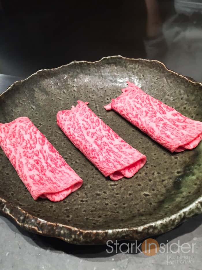 Presented like three bars of pure gold, these Japanese Ohmi Wagyu Roll from Shiga Prefecture are up next!