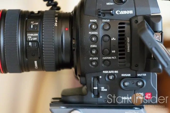 Canon C100 Assignable Buttons