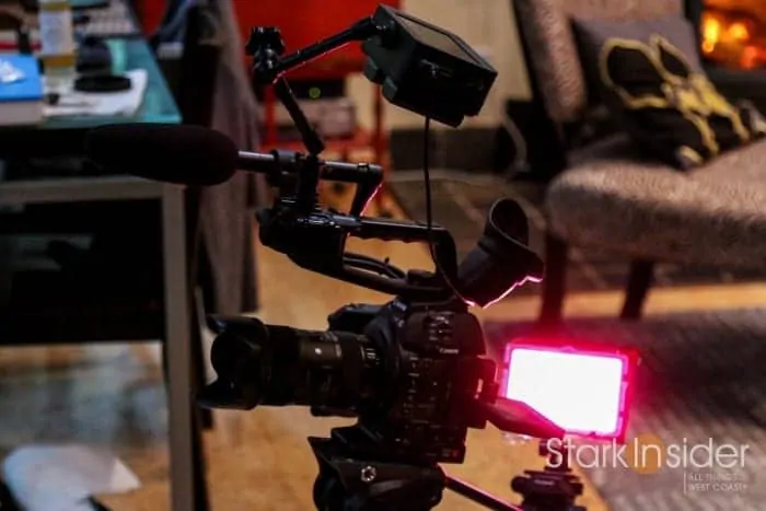 Canon C100 Mark II with DIY LED gel