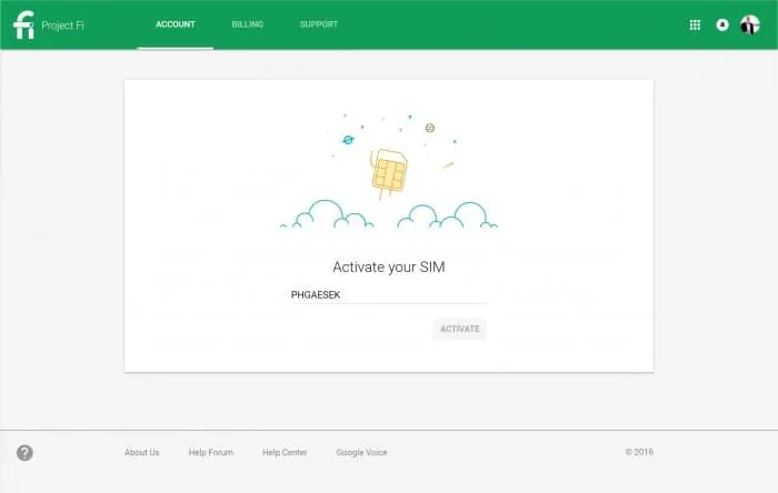 Google Project Fi Billing Dashboard