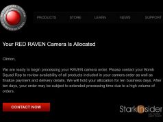 RED Raven allocation email - Stark Insider