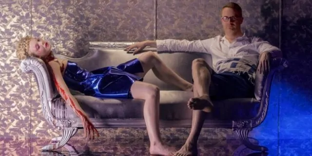 Elle Fanning with Nicolas Winding Refn