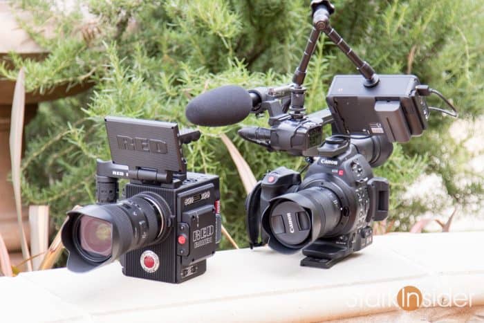 RED Raven and Canon C100 Mark II