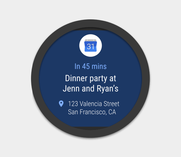 wear os calendar app