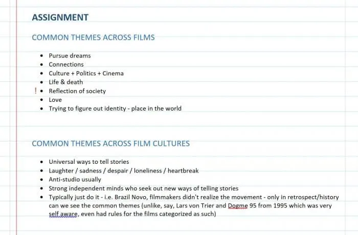 Common Themes Film Culture Cinema History