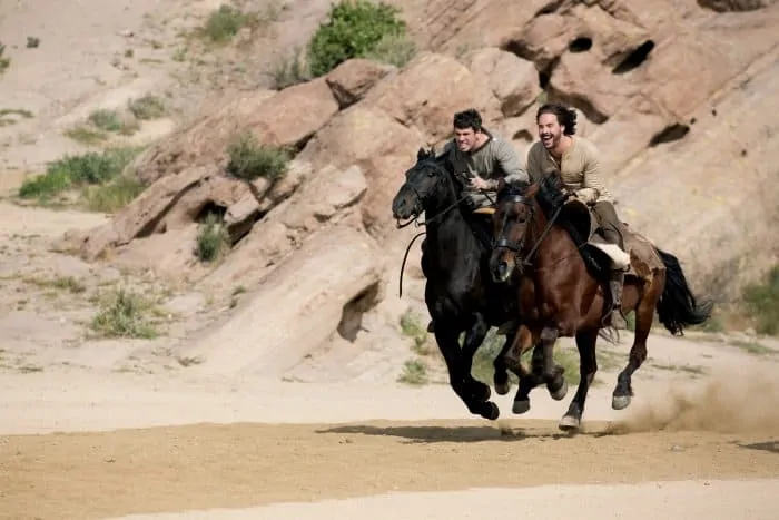 Toby Kebbell plays Messala and Jack Huston plays Judah Ben-Hur in Ben-Hur Paramount Pictures Corporation and Metro-Goldwyn-Mayer Pictures.