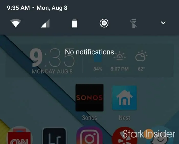 Android 7.0 Nougat What's New: Quick Toggles