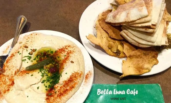 Bella Luna's hummus