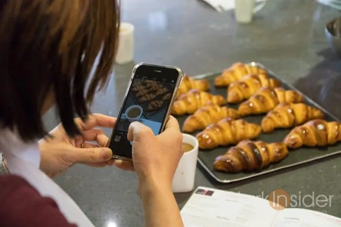 Loni Stark making croissants in Paris