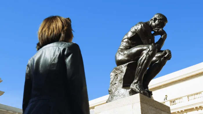 "The Thinker" by Rodin at the Legion of Honor, San Francisco.