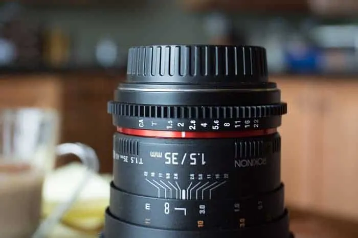 Lensbaby Review: Photo of Rokinon 35mm Cine lens