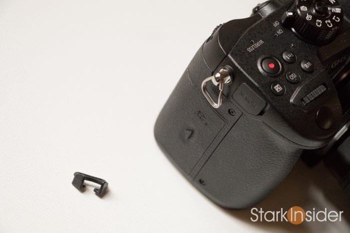 Panasonic GH5 Tip: How to remove the camera strap rings