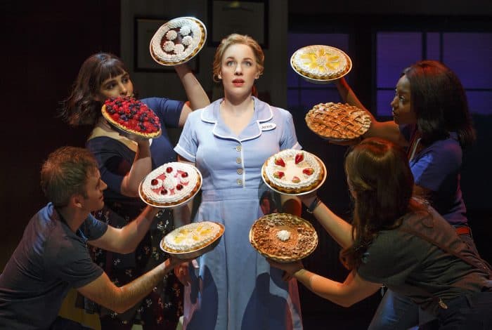 Jessie Mueller as Jenna and Cast in the Original Broadway Production of Waitress 