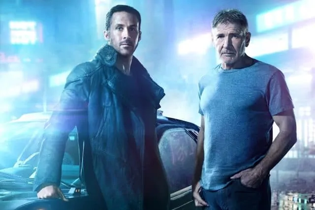 Blade Runner 2049 - Ryan Gosling and Harrison Ford on set