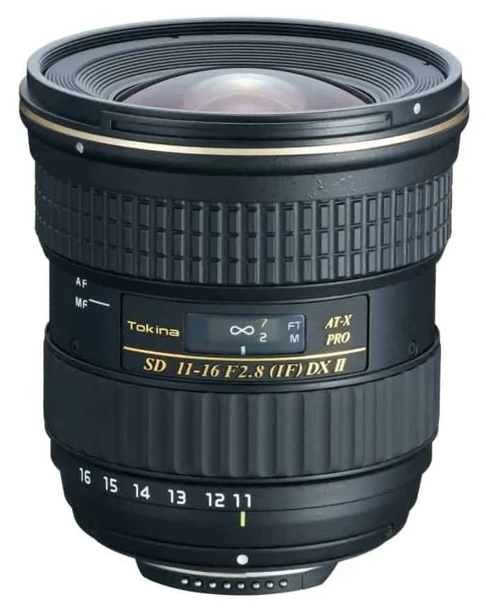 Tokina 11-16mm f/2.8 AT-X116 Pro DX II Digital Zoom Lens