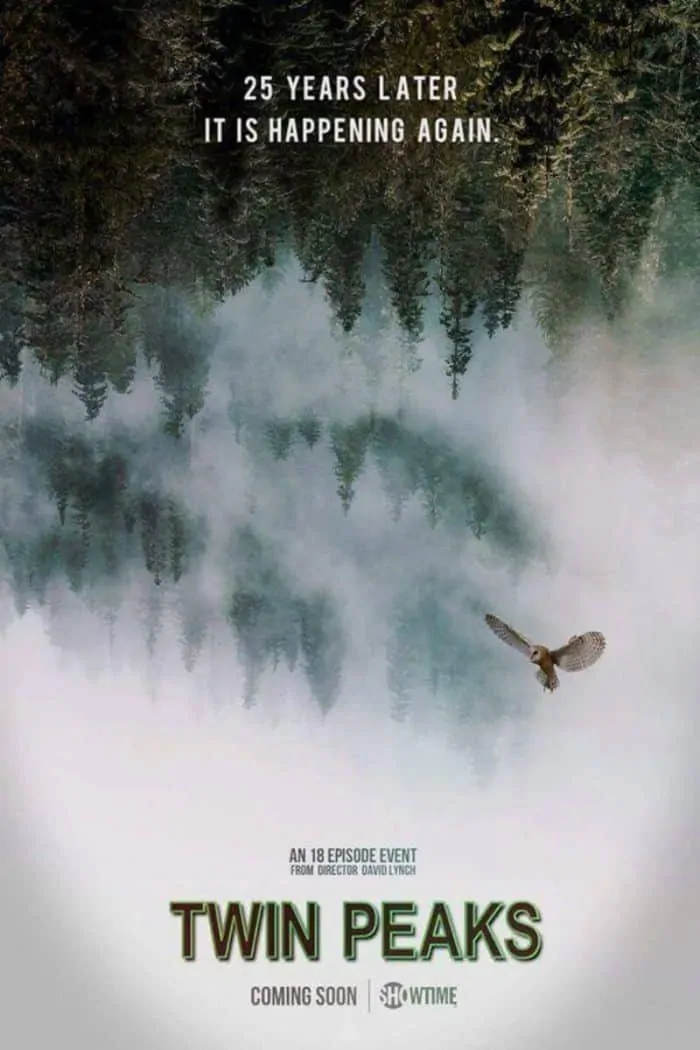 Original Showtime poster to promote new Twin Peaks series in 2017.