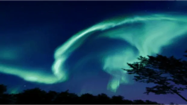 Explanation for Aurora Borealis (Northern Lights) 
