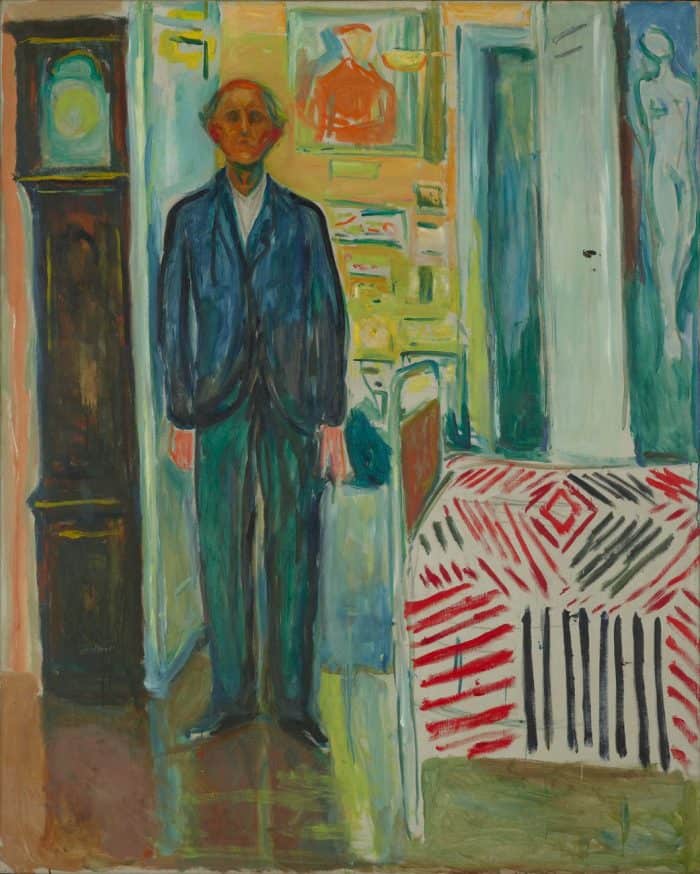Edvard Munch Between the Clock and the Bed