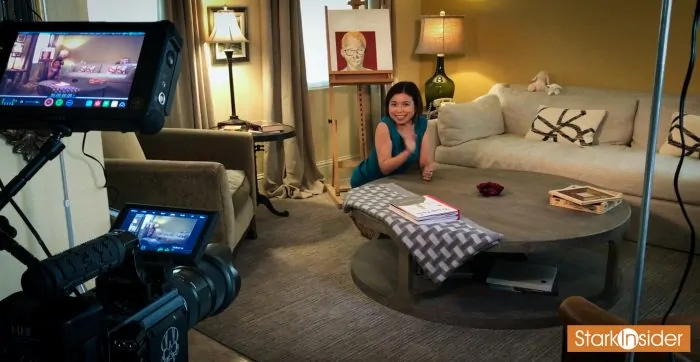 BTS: Loni Stark shooting Stark Insider short film (Rosemary's Baby Scrabble scene)