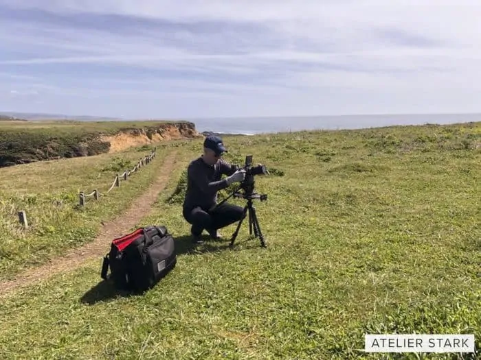 Shooting on location in Mendocino for Atelier Stark short film project.